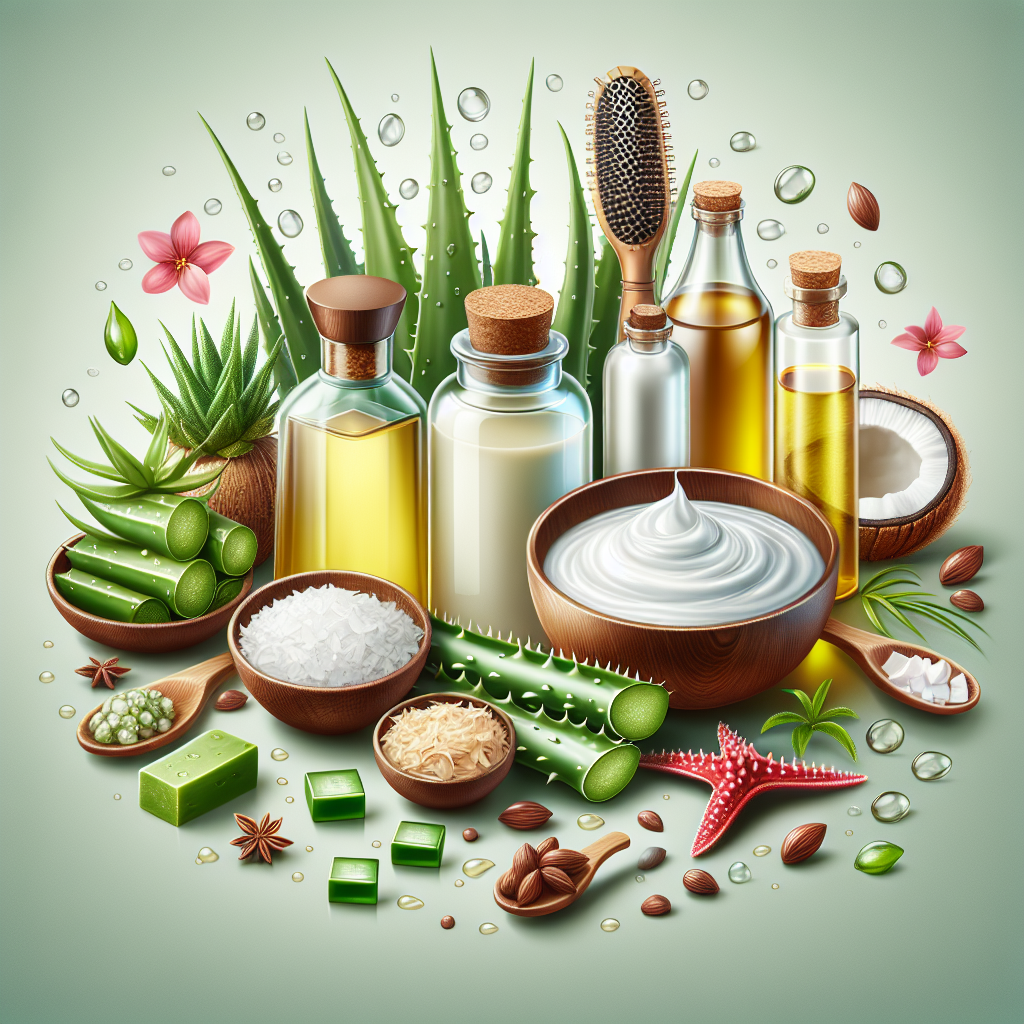 Realistic stock image of organic hair treatment